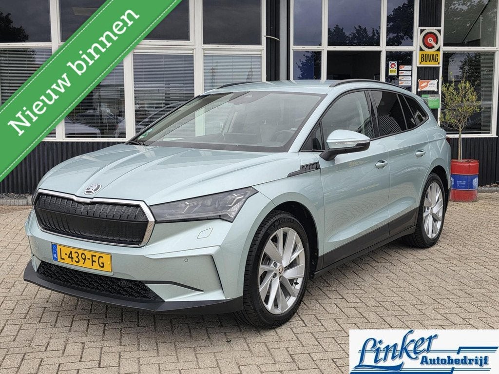 Skoda Enyaq iV 60 First Edition SOH 90% WARMTEPOMP ELEKTR ST, Auto's, Skoda, Achterwielaandrijving, Gebruikt, 1865 kg, 179 pk