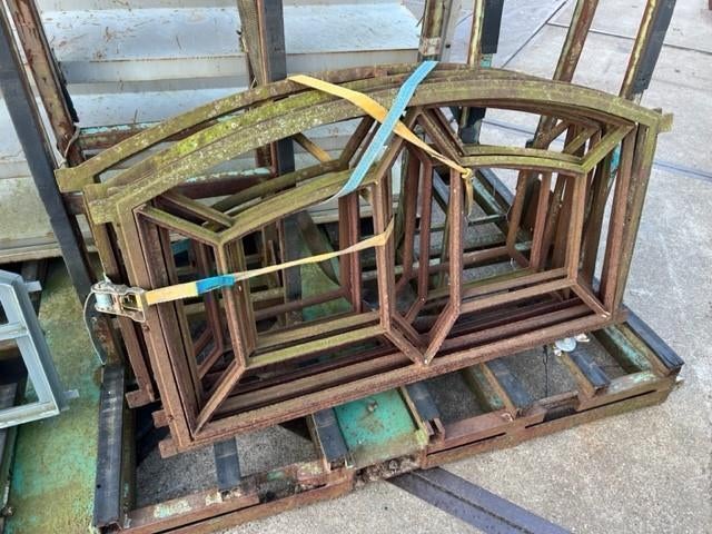 2080. Gietijzeren raam / stalraam, Ophalen, Gebruikt, Minder dan 80 cm, 80 tot 120 cm