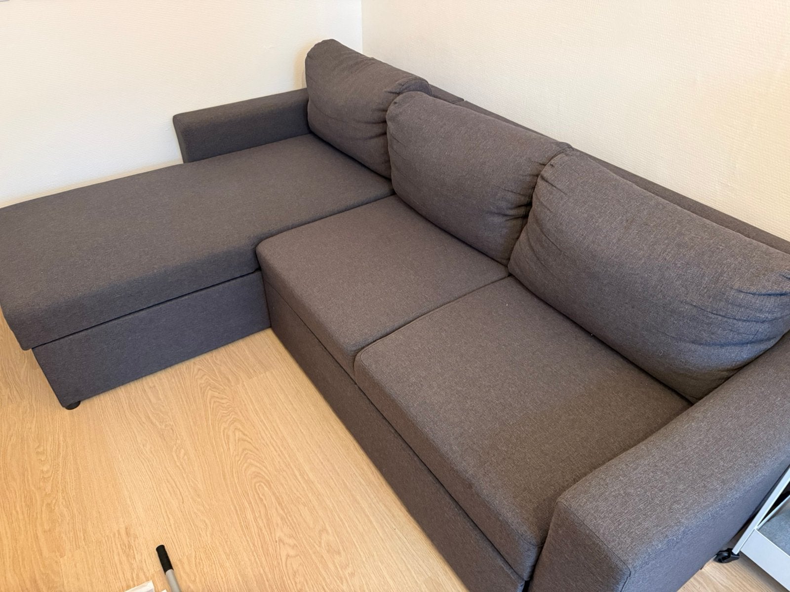 Chaise Long Sofa Dark Grey, Huis en Inrichting, Banken | Bankstellen, Ophalen, Zo goed als nieuw, Vierpersoons of meer