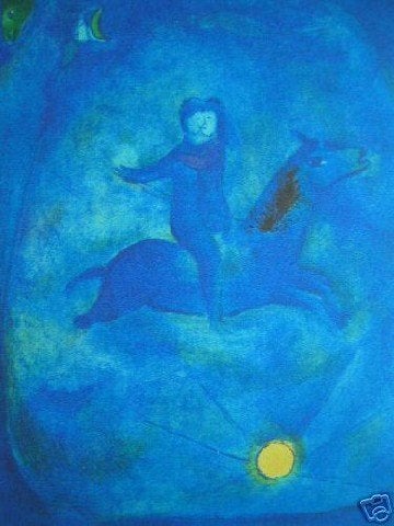 Marc Chagall Kleur Lithografie" Arabian Nights"Afb 12 Gen Ge, Ophalen of Verzenden, Gelimiteerde oplage, Lithografie, Dieren en Natuur