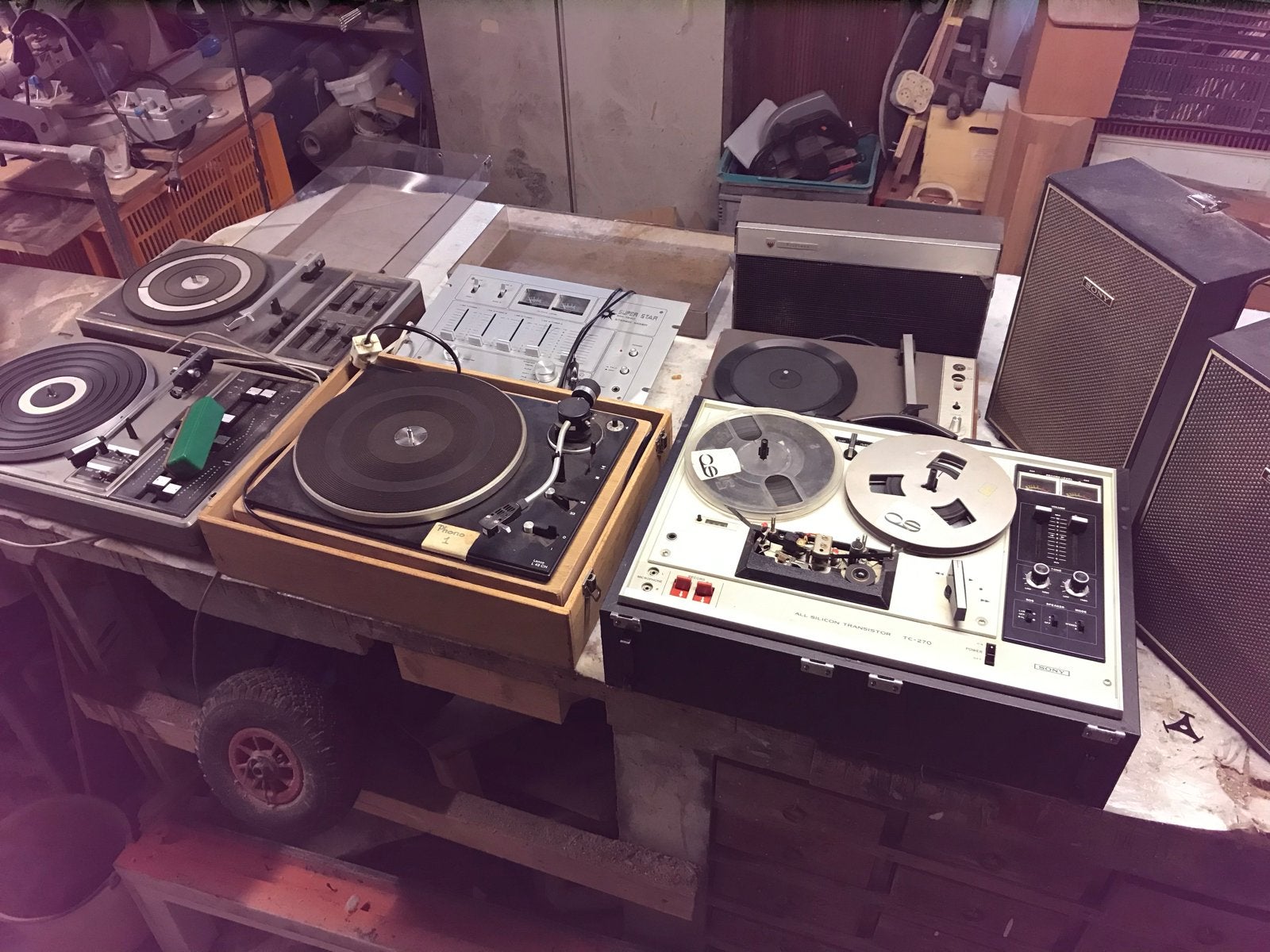 Mengpaneel, pickups, bandrecorder - Alles voor 50 euro, Ophalen, Gebruikt, Platenspeler, Overige merken