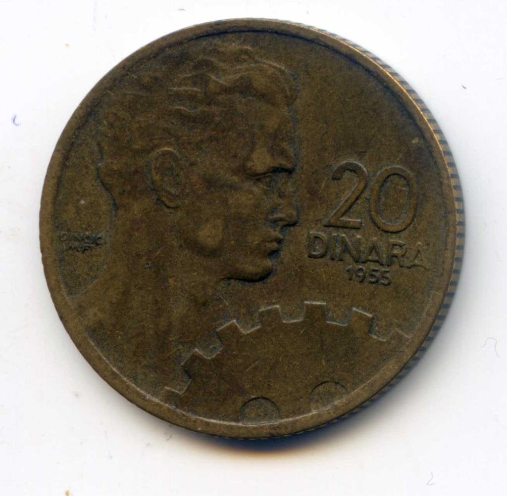 Yugoslavië 20 Dinara 1955, Verzenden, Joegoslavië