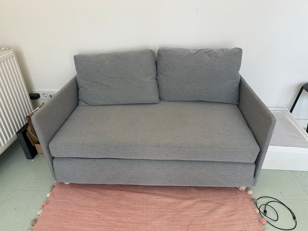 IKEA 2-zits slaapbank, Ophalen, Tweepersoons, 140 cm, Zo goed als nieuw