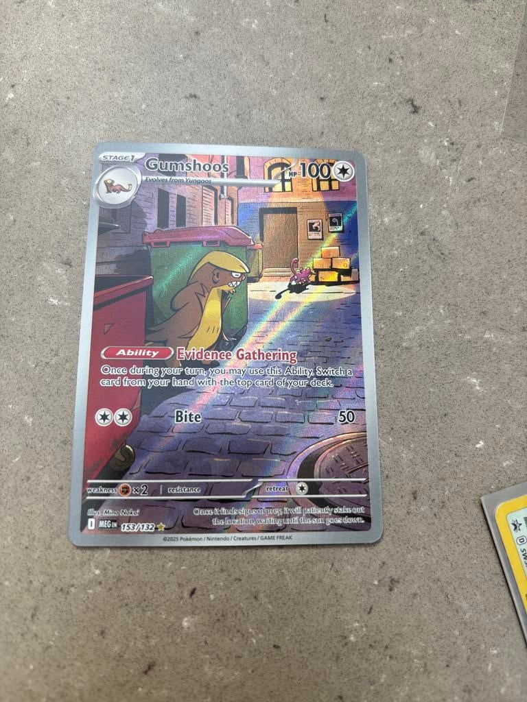 Gumshoos 155/132 Full Art Pokémon Kaart, Ophalen of Verzenden, Zo goed als nieuw, Losse kaart