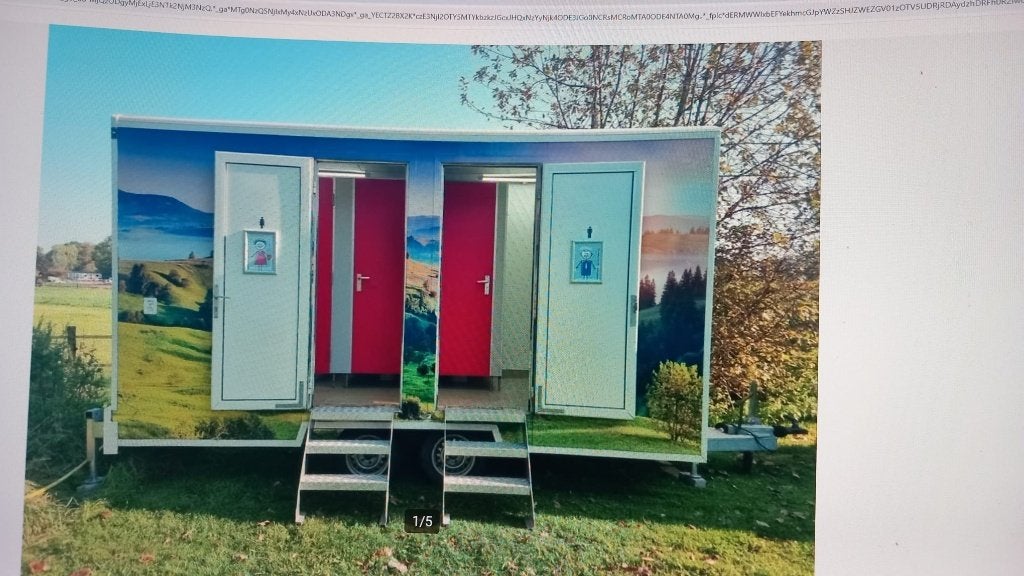 Zeer nette toiletwagen te huur. / wc wagen, Ophalen of Verzenden, Zo goed als nieuw, Overige