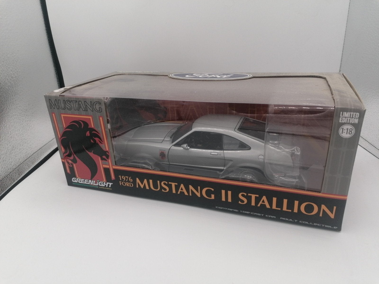 Ford mustang 1976 van Greenlight, Overige merken, Auto, Groter dan 1:32, Ophalen of Verzenden