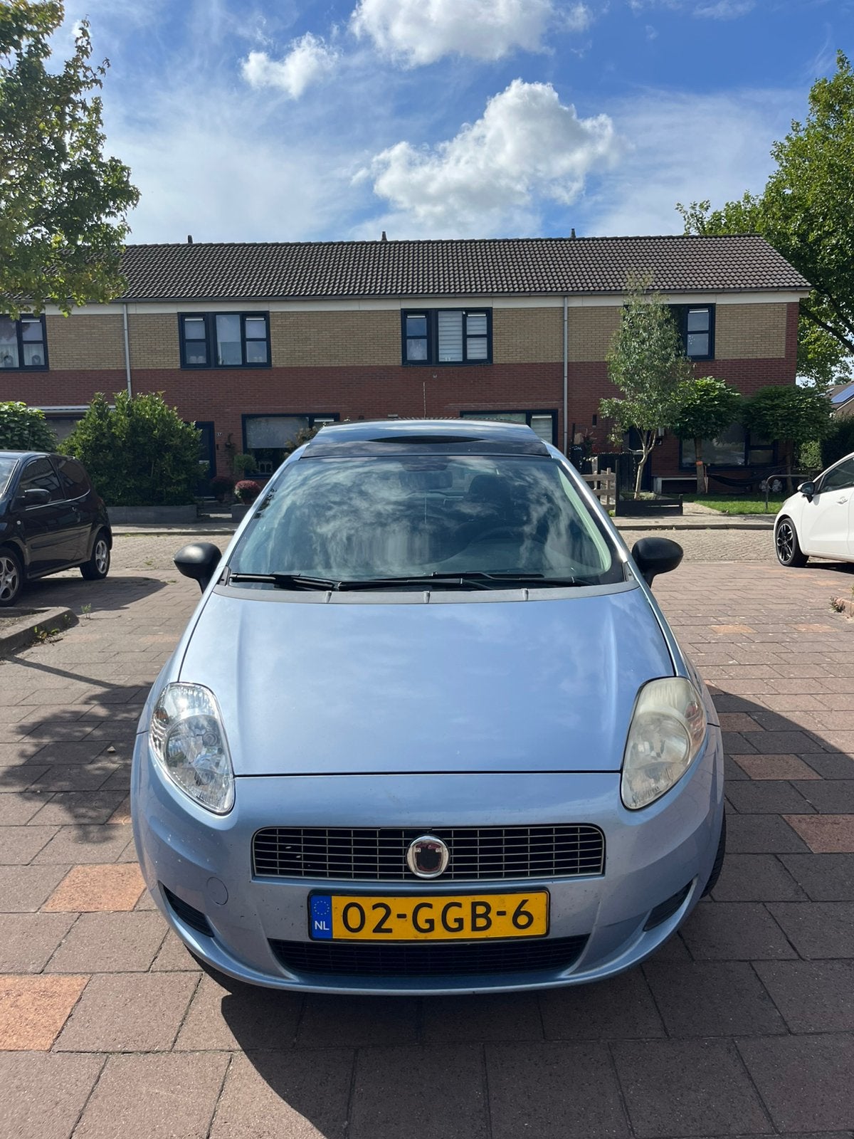 Fiat Punto 1.4 5DR 2008 Blauw, Voorwielaandrijving, 4 cilinders, Origineel Nederlands, Handgeschakeld