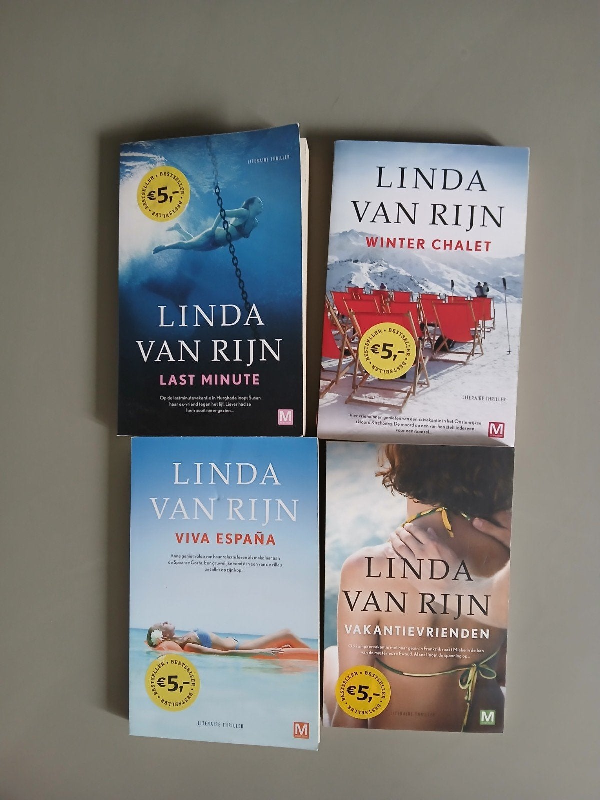 Linda van Rijn Thriller Boeken - 4-delige set, Ophalen, Gelezen