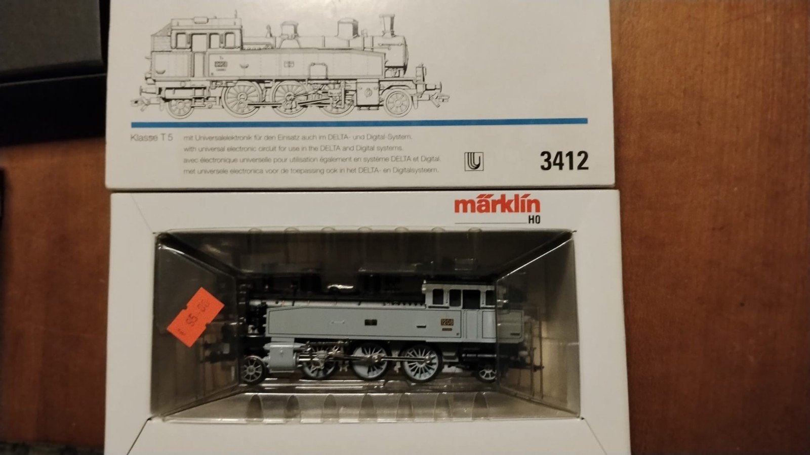 Märklin H0 digitale 3412 Stoomlocomotief Klasse T5 - Nieuw i, Wisselstroom, Locomotief, Nieuw, Ophalen of Verzenden