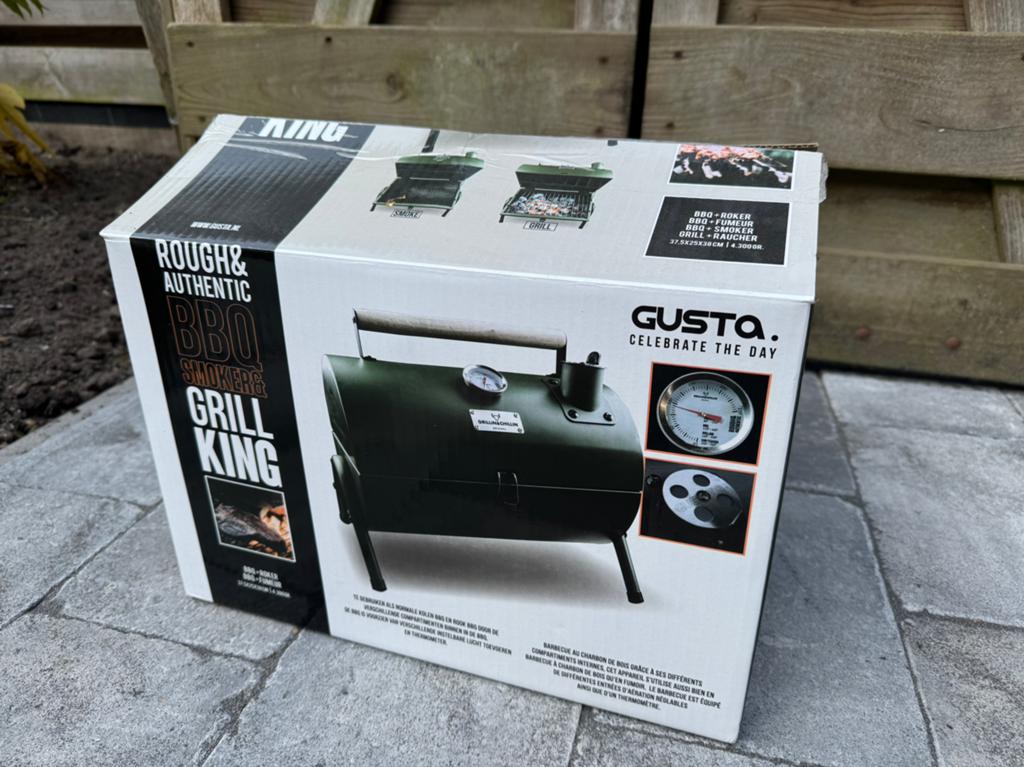 Gusta compacte grill barbeque groen BBQ NIEUW, Ophalen, Zo goed als nieuw, Minder dan 45 cm