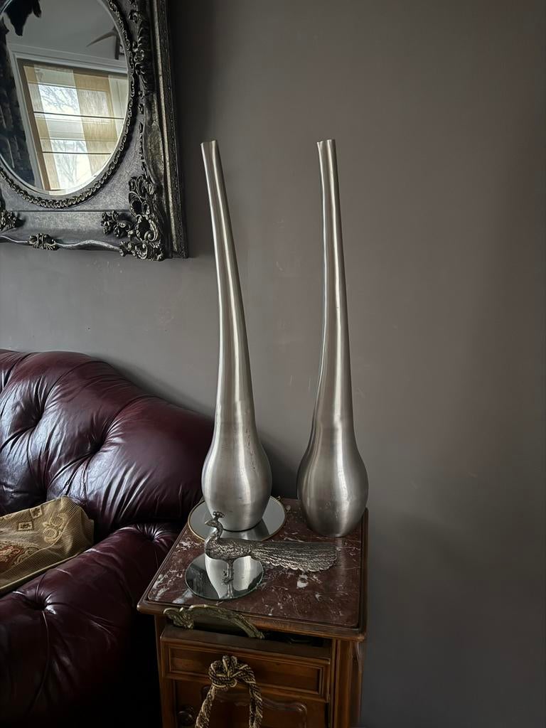 Set van twee Bijzondere mooi gevormde Design vazen Colmore, Ophalen of Verzenden, Overige kleuren, Overige materialen, 50 tot 75 cm