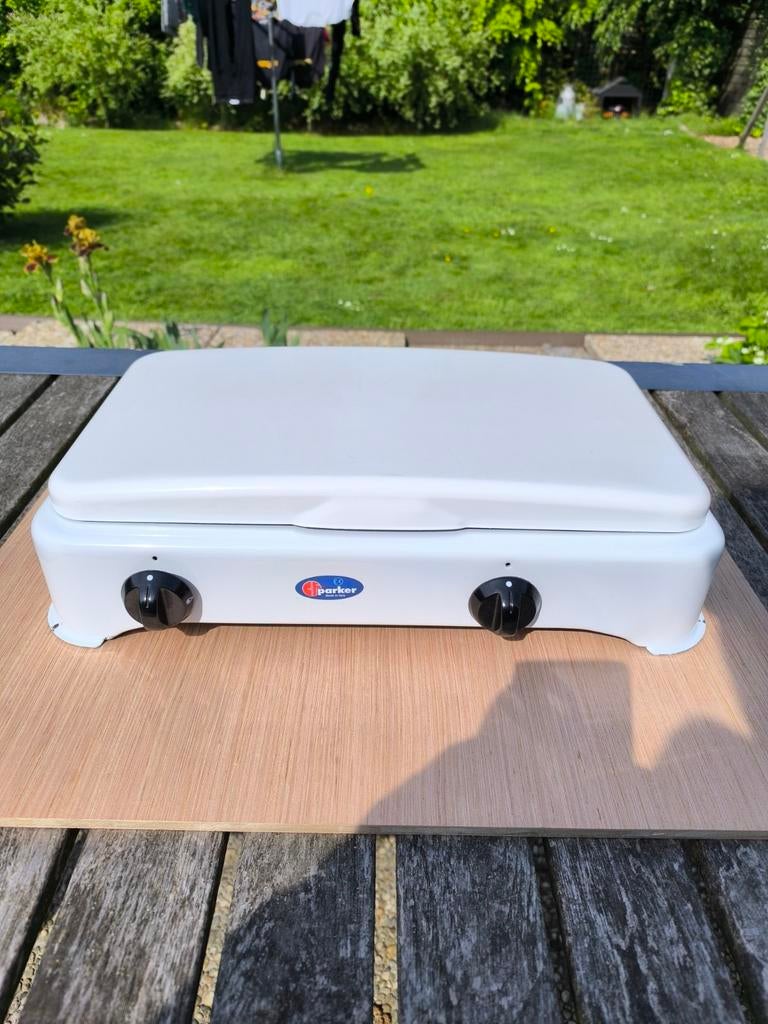 Parker 2 pits kooktoestel, Caravans en Kamperen, Kampeeraccessoires, Ophalen, Zo goed als nieuw