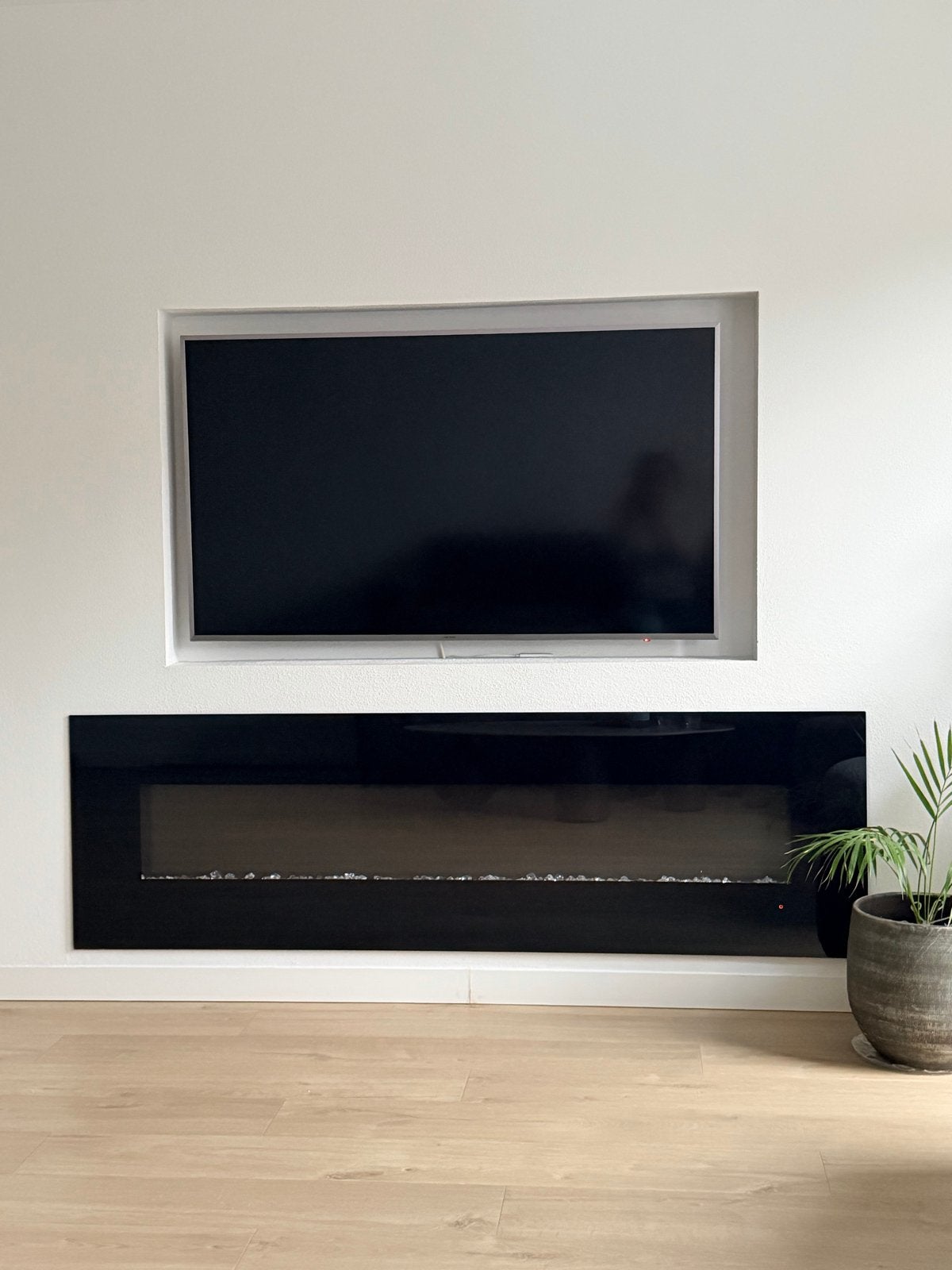 Moderne Elektrische Haard met Kleurrijke Vlammen, Ophalen, Zo goed als nieuw, Hangende haard, Elektrische haard