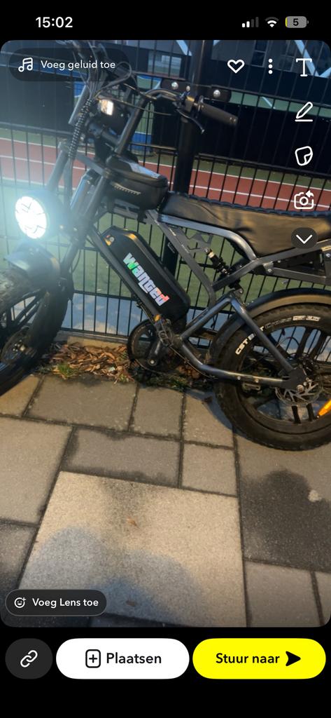 V20 accu kan de sticker verwijderen, Gebruikt, 59 cm of meer, 50 km per accu of meer, Ophalen