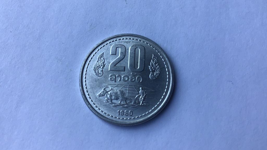 Laos 20 att 1980., Ophalen of Verzenden