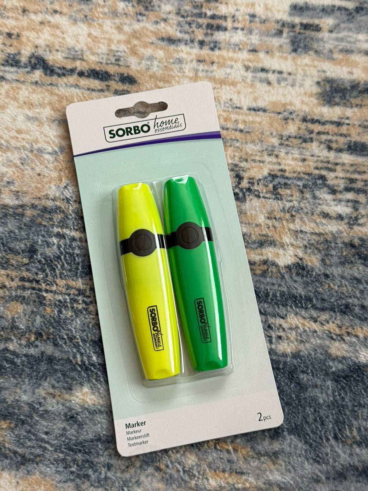 Sorbo Highlighter Markers | Yellow & Green | 2 Pieces, Ophalen of Verzenden, Nieuw