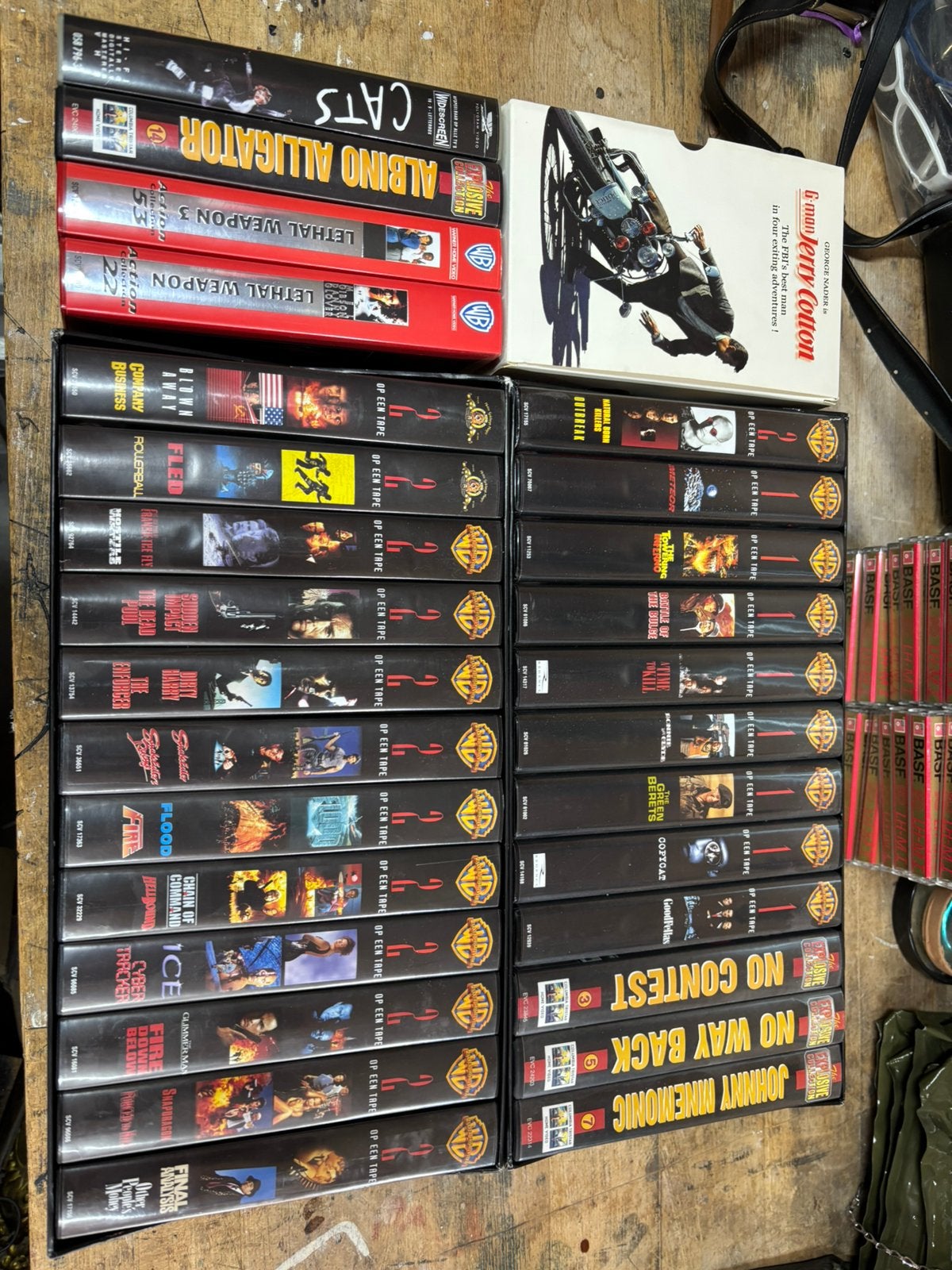 Lot Vhs videoband aktie warner bros, Alle leeftijden, Ophalen of Verzenden, Gebruikt