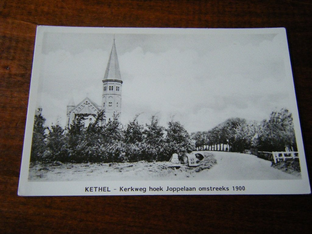 X38 - Kethel - Kerkweg - Mooi/Oud, Ophalen of Verzenden, 1940 tot 1960, Zuid-Holland