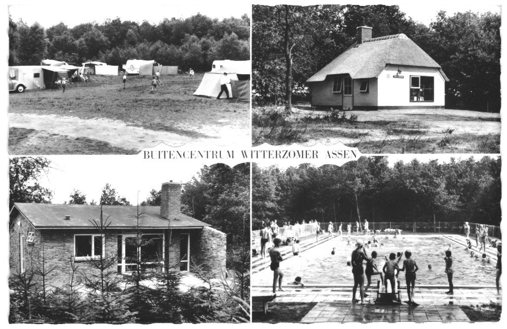 44106	Assen	Buitencentrum	Witterzomer	1965	 Gelopen, Ophalen of Verzenden, 1960 tot 1980, Gelopen, Drenthe