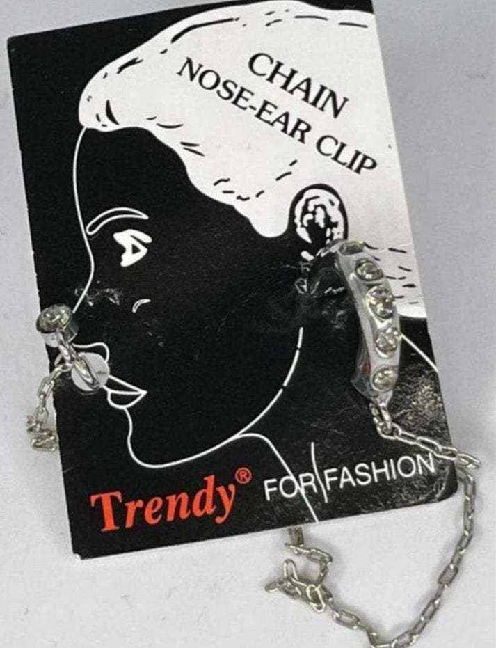Frendy Fashion Oorbel & Neuspiercing Zilverkleurig, Ophalen of Verzenden, Nieuw, Overige materialen, Neuspiercing