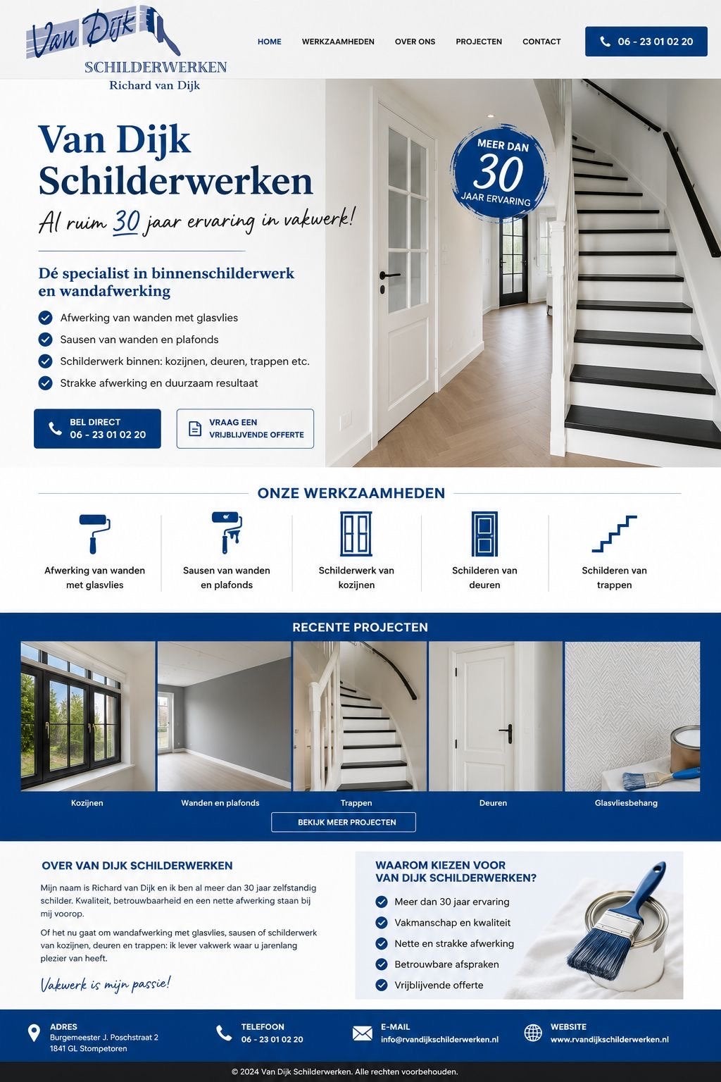 Binnen schilderwerk Noord-Holland, Diensten en Vakmensen, Garantie, Behangen
