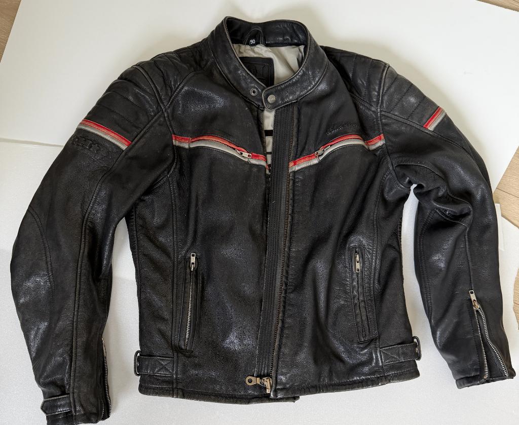 Motorjas Halvarssons klassiek Retro Eagle mt50, Motoren, Kleding | Motorkleding, Heren, Jas | leer, Halvarssons, Ophalen of Verzenden