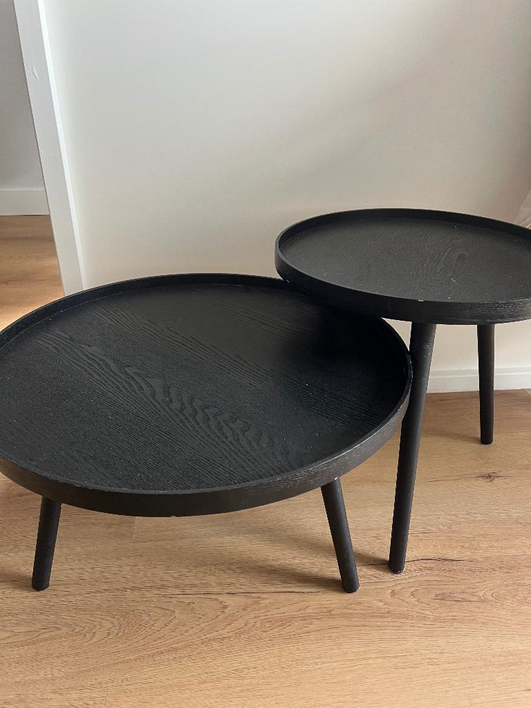 Salontafels / bijzettafels van Woood, Huis en Inrichting, Tafels | Salontafels, Ophalen, Minder dan 50 cm, Rond, Minder dan 50 cm