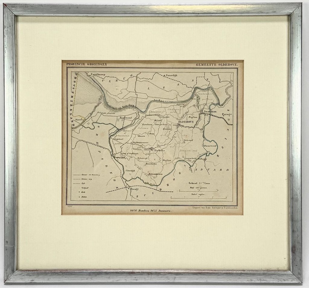 261. Kaart gemeente Oldehove – provincie Groningen, 1867, Ophalen