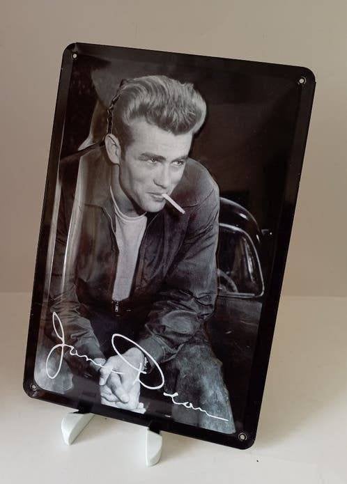 Retro Metalen Wandbord James Dean ( 20 x 30 cm ), Huis en Inrichting, Metaal, 30 cm, 20 cm, Ophalen of Verzenden