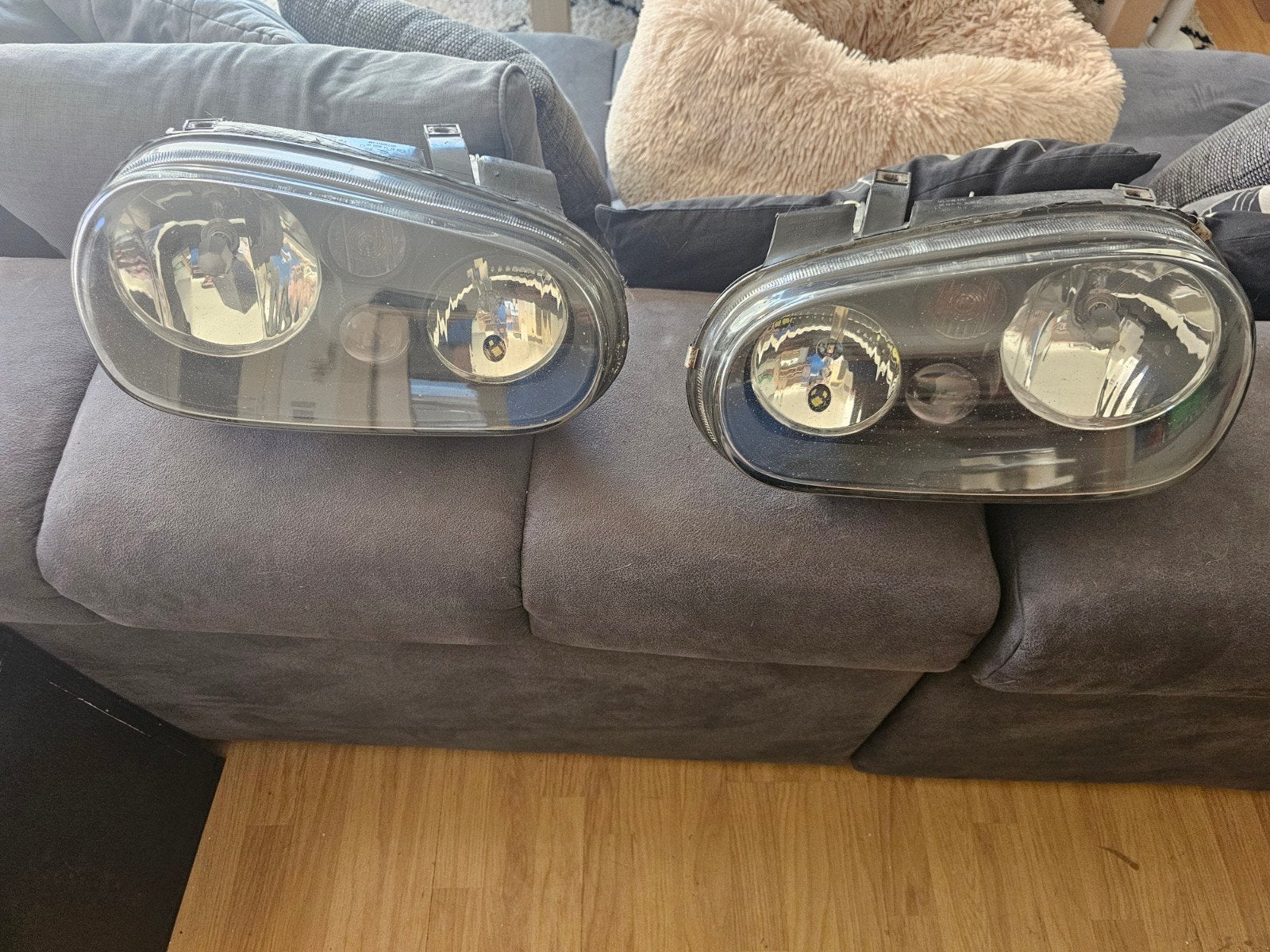 zwarte golf 4 koplampen te koop, Auto-onderdelen, Verlichting, Ophalen of Verzenden