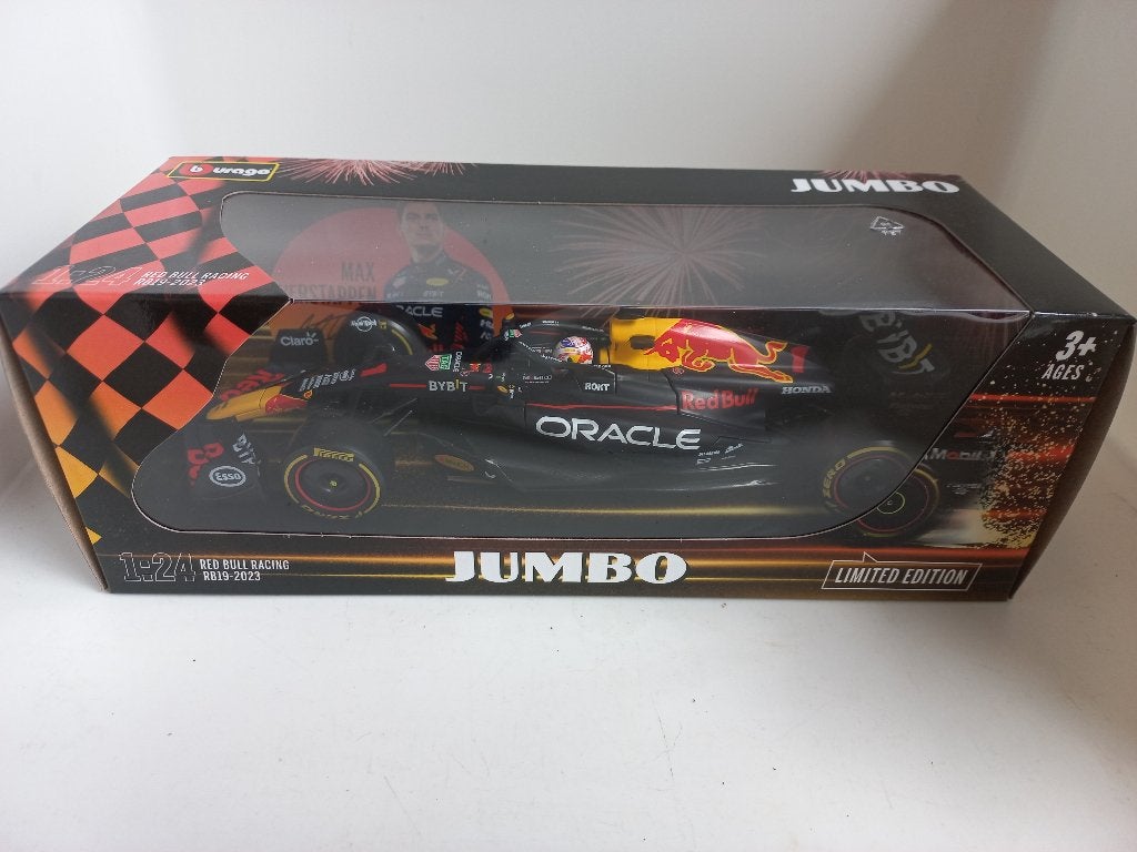 Max Verstappen 2023 Red Bull Jumbo 1:24 Bburago 116, Hobby en Vrije tijd, Ophalen of Verzenden, Nieuw, Auto, Bburago
