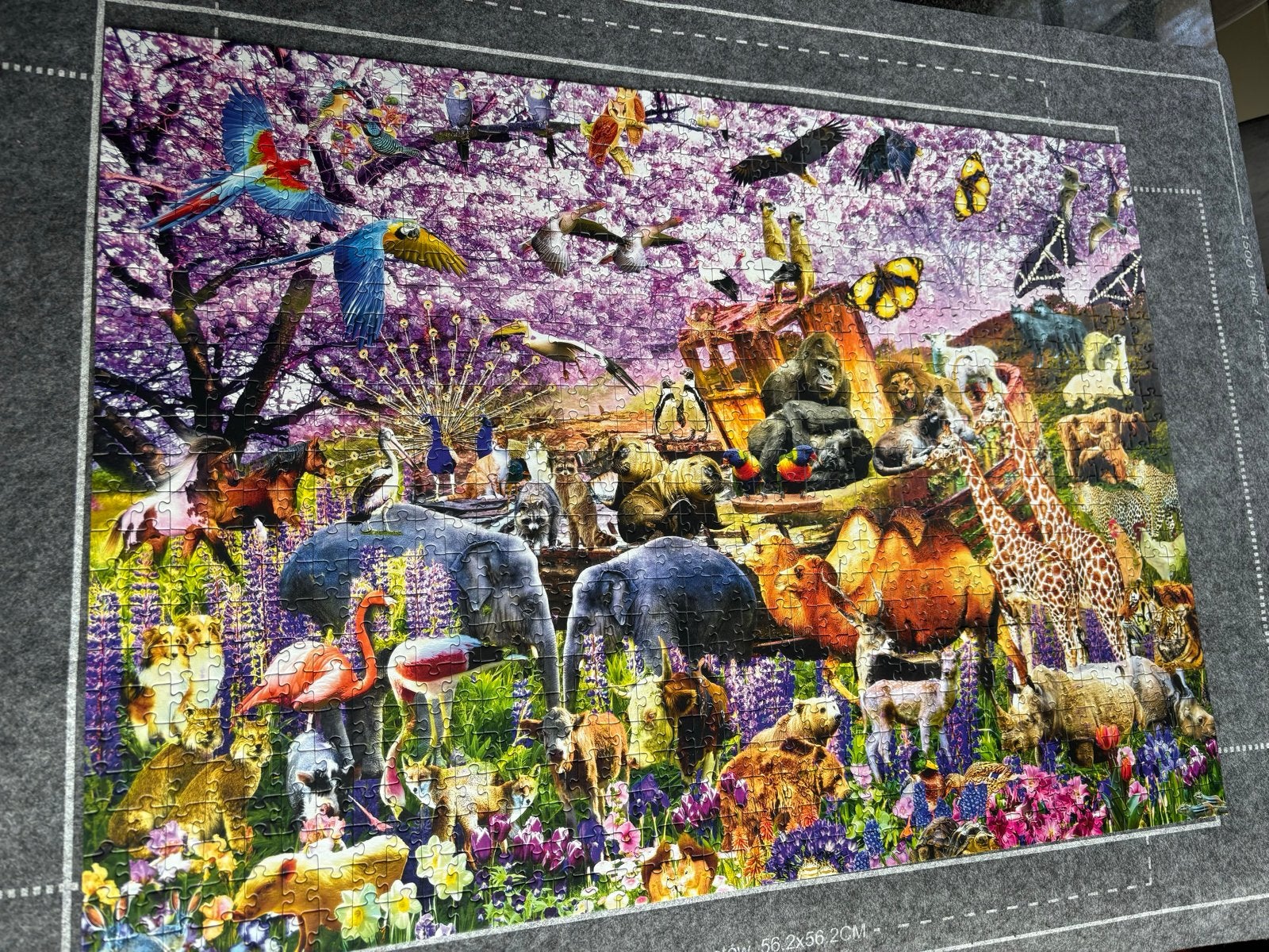 Bluebird Legpuzzel 1000 stukjes - Two by Two at Noah's Ark, Ophalen of Verzenden, Meer dan 50 stukjes, Zo goed als nieuw, 6 jaar of ouder