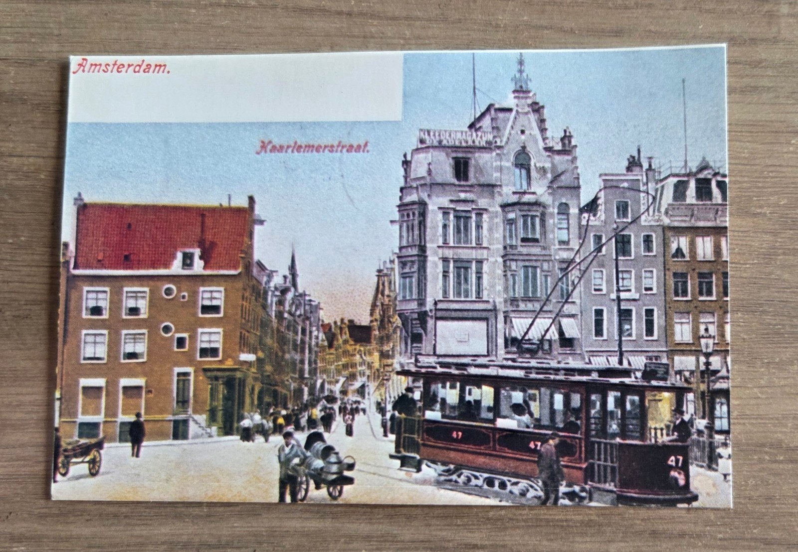 Oude ansichtkaart Amsterdam Haarlemmerstraat ca. 1900, Ophalen of Verzenden, Voor 1920, Ongelopen, Noord-Holland