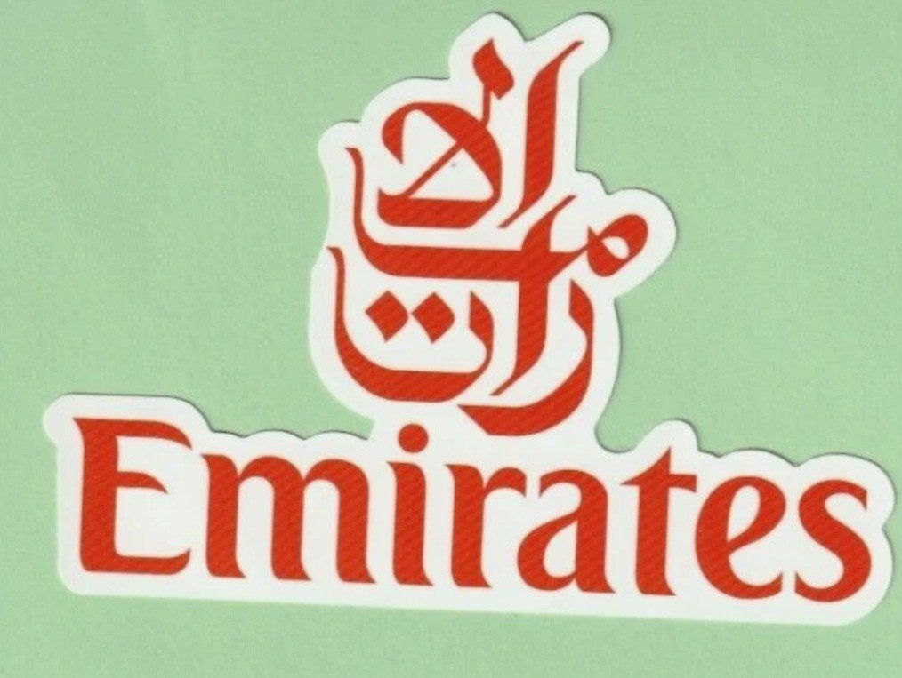 Emirates sticker - 10cm x 7cm, Ophalen of Verzenden, Zo goed als nieuw, Overige typen