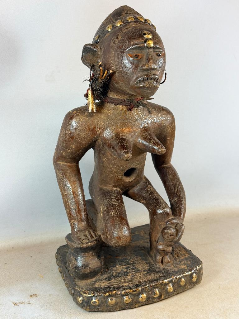 260427 Zeldzaam Antieke Yombe sculpture uit Congo., Ophalen of Verzenden
