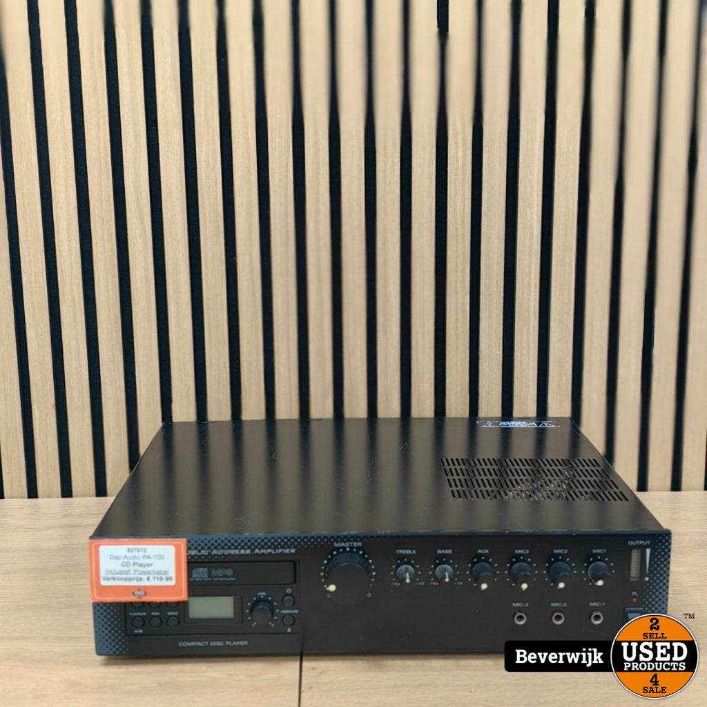 Dap Audio PA-100 CD Player - In Goede Staat, Flex Ltd., Gebruikt, https://flex.com/contact-us, Nobelstraat 10, 5807 GA Oostrum LB, Limburg, Nederland