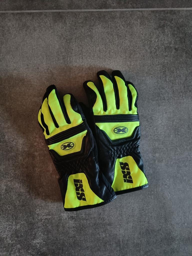 iXS Motorhandschoenen - Zwart/Neon Geel - Maat DM/6, Heren, Ophalen of Verzenden, IXS, Handschoenen