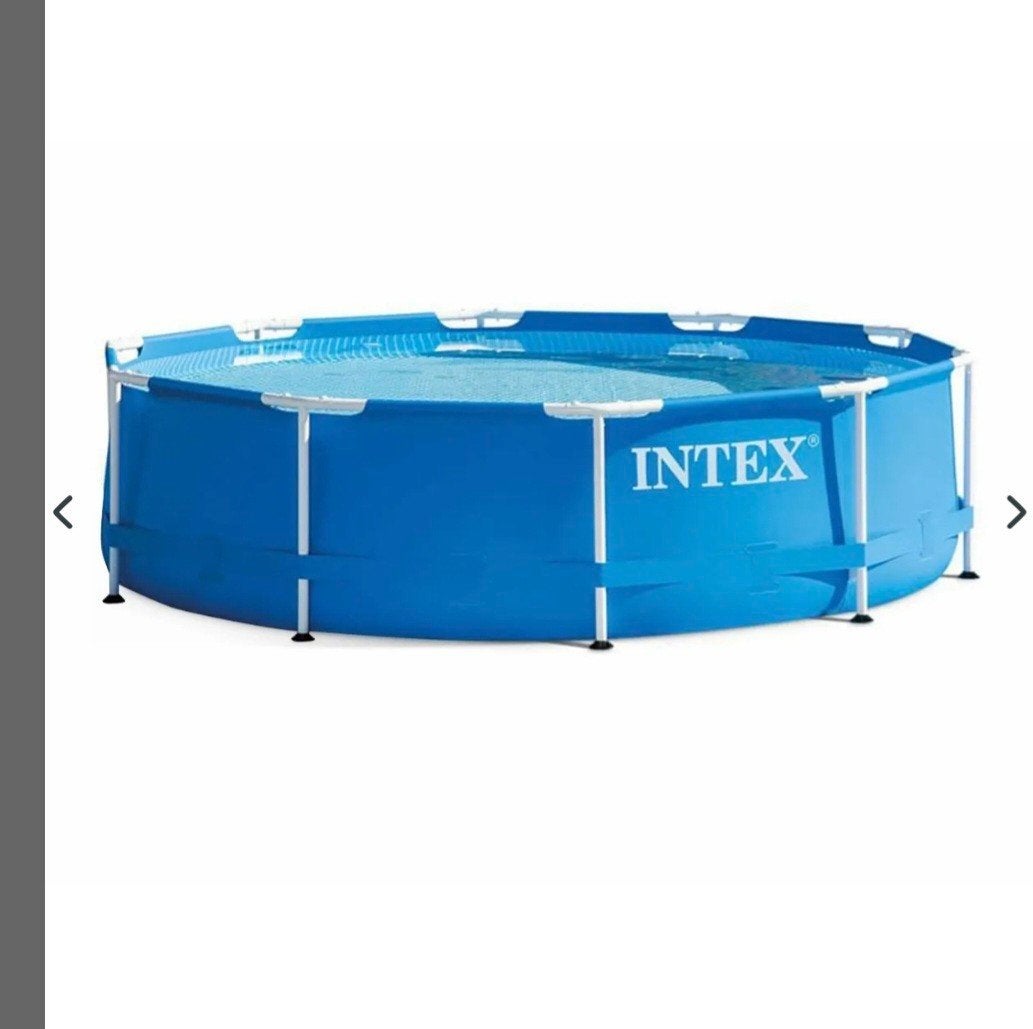 Intex Opzetzwembad 305 rond incl.pomp 2 warmte matten, Ophalen, Gebruikt, 200 tot 300 cm, 80 tot 120 cm