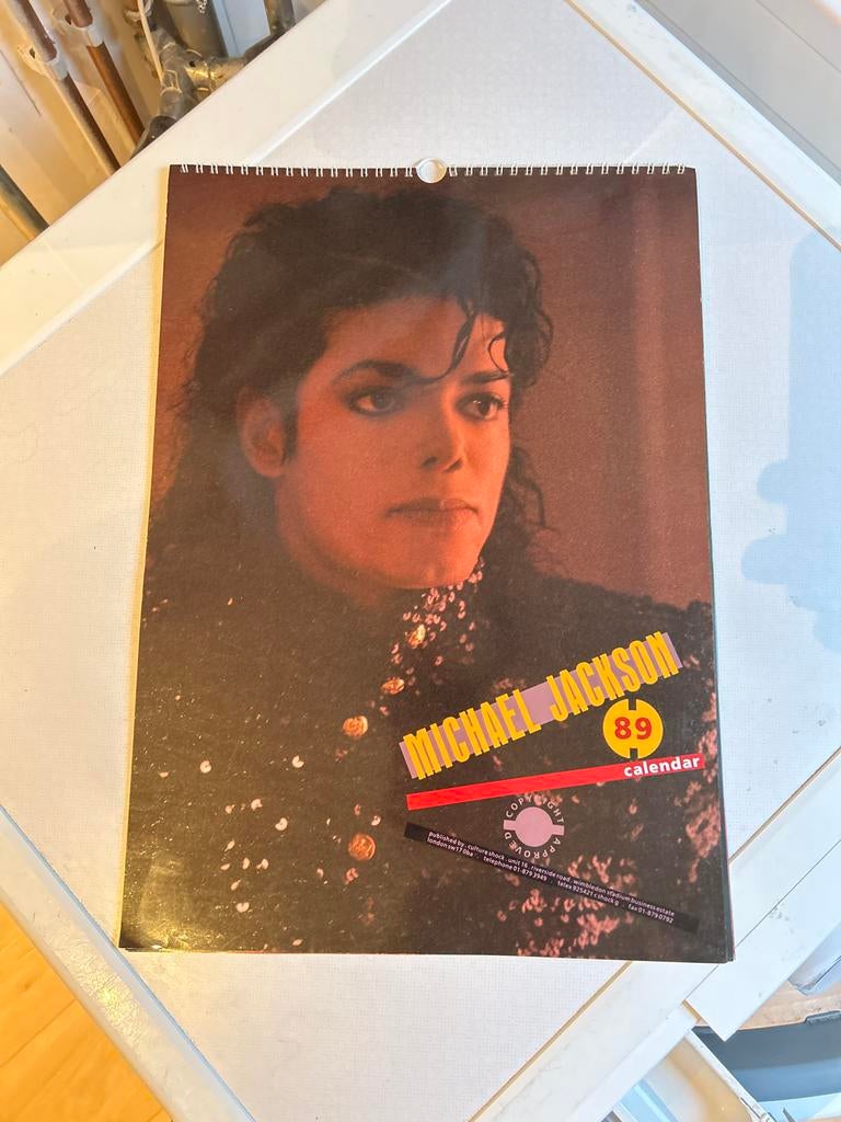 Michael Jackson jaarkalender 1989, Ophalen of Verzenden, Maandkalender