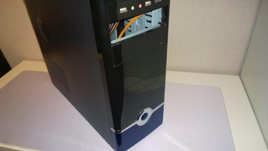 PC behuizing, Zwart, blauw, ATX, M-ATX, ITX, Ophalen, Gebruikt