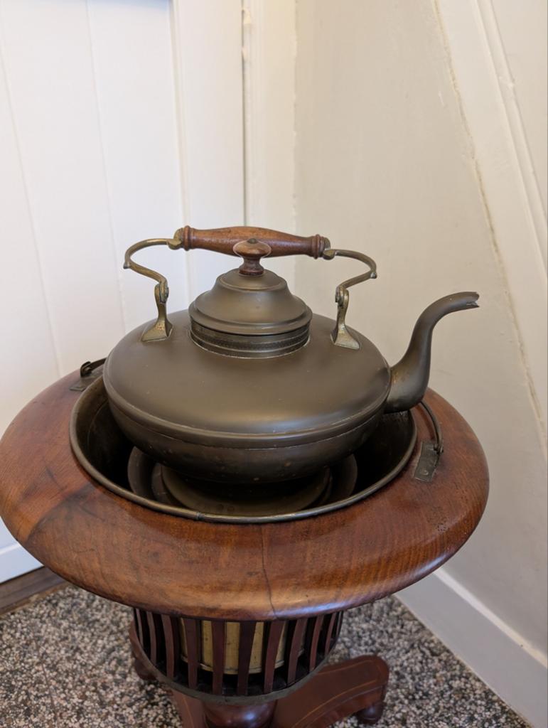 Antieke Biedermeier theestoof, Antiek en Kunst, Ophalen