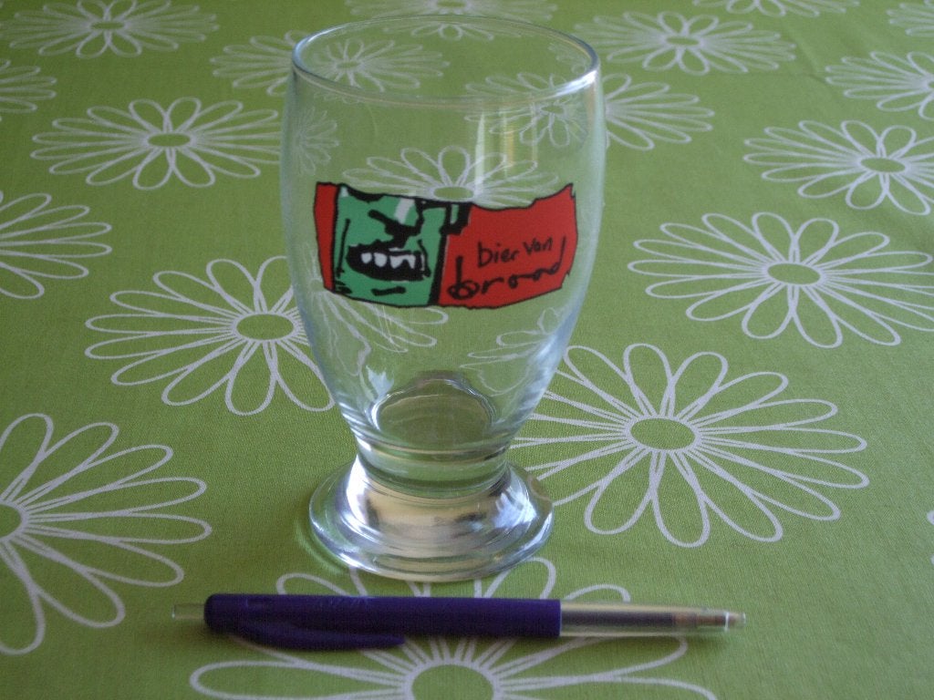 Herman Brood glas - Bier van Brood, Ophalen of Verzenden, Zo goed als nieuw