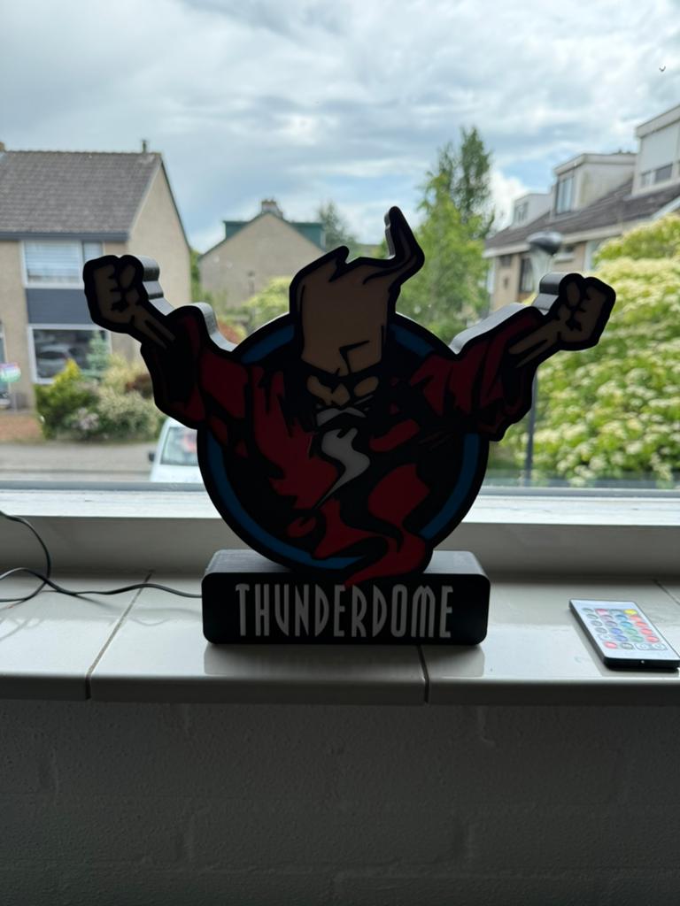 Thunderdome led logo, Ophalen, Lichtbak of (neon) lamp