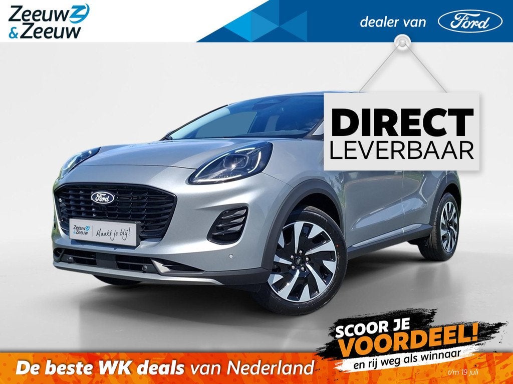 Ford Puma 1.0 EcoBoost Hybrid Titanium | Winterpack | Afn. T, Voorwielaandrijving, 12 maanden, Puma, Bedrijf