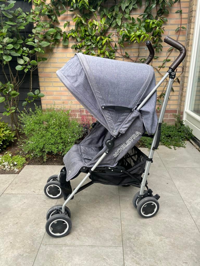 Koelstra Simba T4 buggy denim blue, Kinderen en Baby's, Buggy's, Ophalen, Zo goed als nieuw, Koelstra, Verstelbare rugleuning