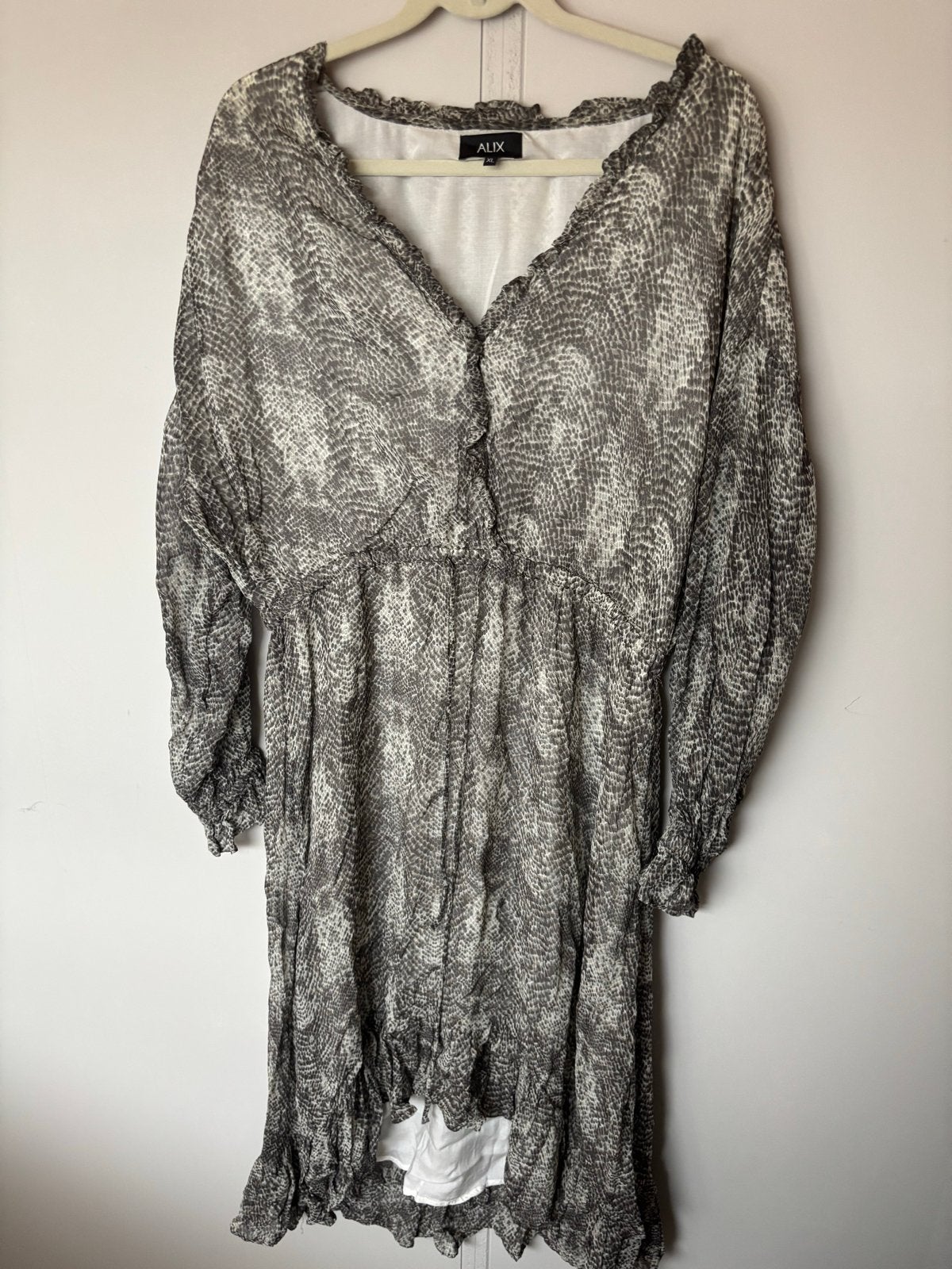 Alix the Label jurk met snake print XL, Kleding | Dames, Maat 42/44 (L), Ophalen of Verzenden, Zo goed als nieuw, Knielengte