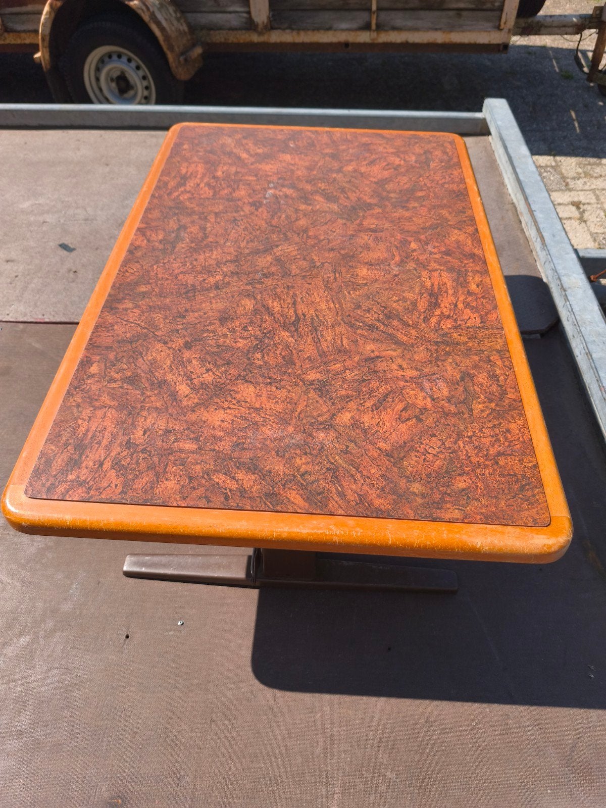 Caravan tafel Knaus 1985 (past ook in andere caravans), Caravans en Kamperen, Caravan accessoires, Ophalen, Gebruikt