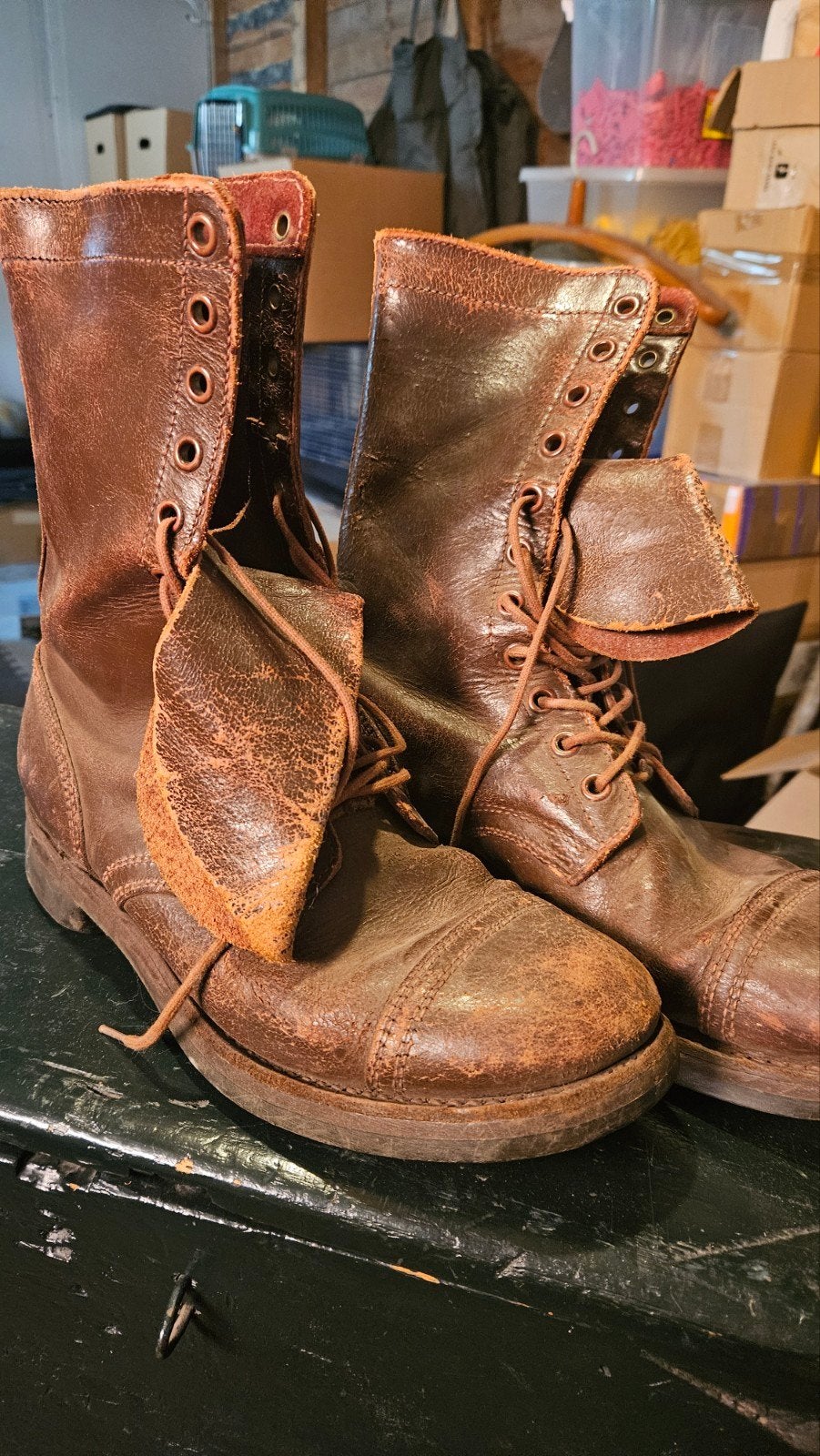 Gevechtslaarzen - Maat 45, Boots, Ophalen of Verzenden, Gedragen, Onbekend