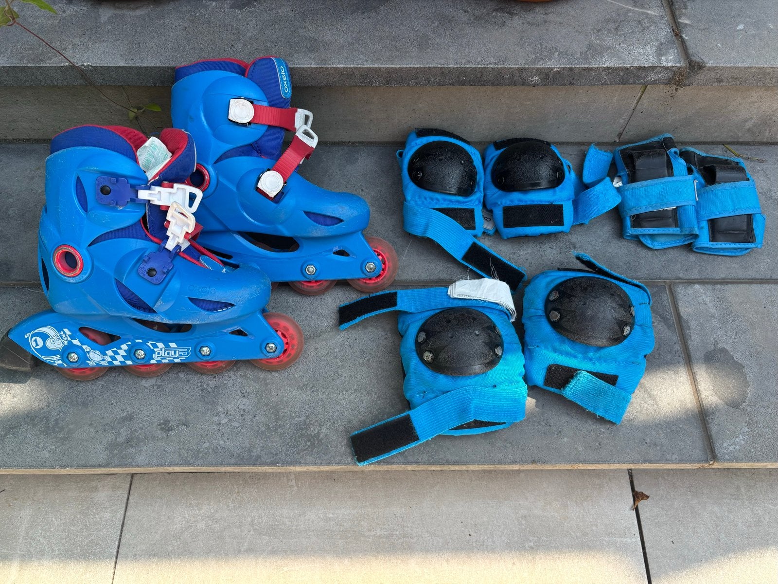 Rolschaatsen/skeelers maat 28-30 met beschermset, Kinderen en Baby's, Ophalen, Gebruikt