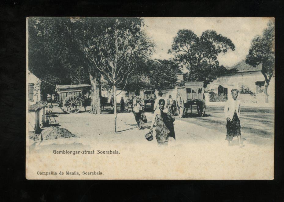 Nederlands indië  1915 Gemblongan jalan Soerabaia (33-37), Ophalen, Voor 1920, Buiten Europa
